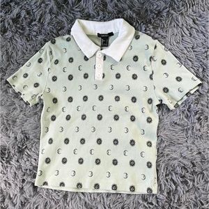 forever 21 sun and moon cropped polo